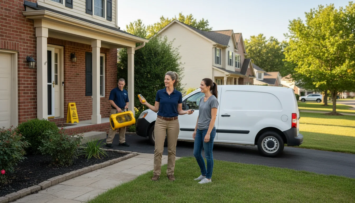 Water restoration image for Dehumidification And Cleanup Services in Roans Prairie, TX